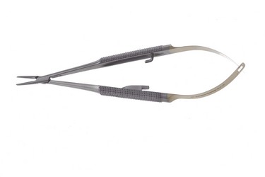 Opthalmic Barraquer Micro Needle Holders 5 1/2" (14.0 cm) TC Insert Straight, smooth jaws. With lock, KM44168