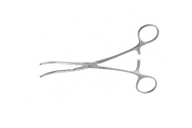 Pilling Miniature Pediatric Clamps 7 1/8" (18.0 cm) 2.0 mm x 45.0 mm Spoon shape, 1-3/4" (4.5 cm) jaws, 354724