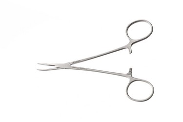 Plasti Stats Mosquito Forceps 4 1/2" (11.5 cm) Curved 1/2" (12.5 mm) jaw, 181820