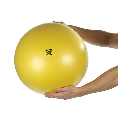 Cushy-Air Inflatable Exercise Balls Hand Ball - Yellow - 10" (25 cm)