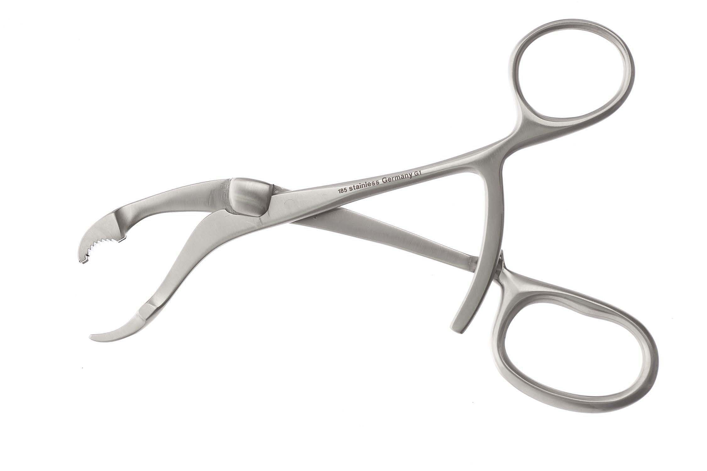Verbrugge Bone Holding Forceps, Short Ratchet 7 1/8" (18.0 cm), KM47120