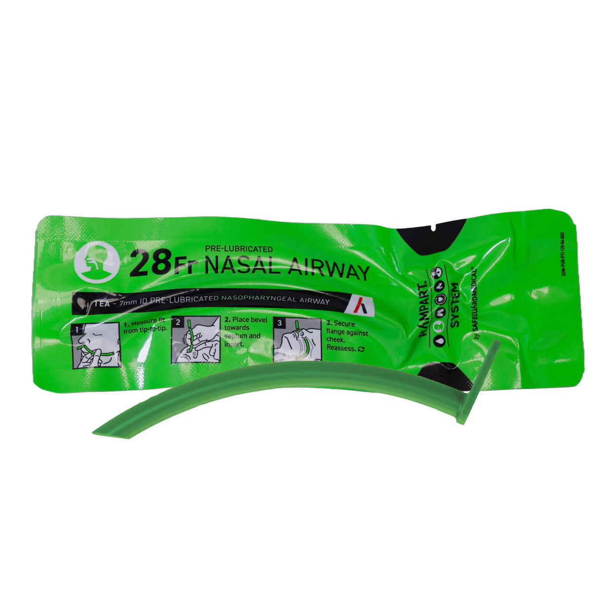 Nasopharyngeal Airway, PRe-lubricated - 28Fr, Sterile, 11-128