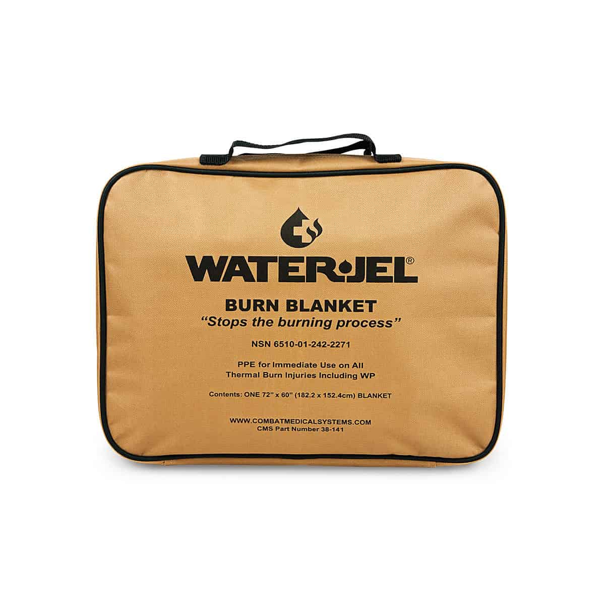 Military Fire Blanket in foil pouch - 6' x 5' (4 blankets/case), 7260-MP.00.000