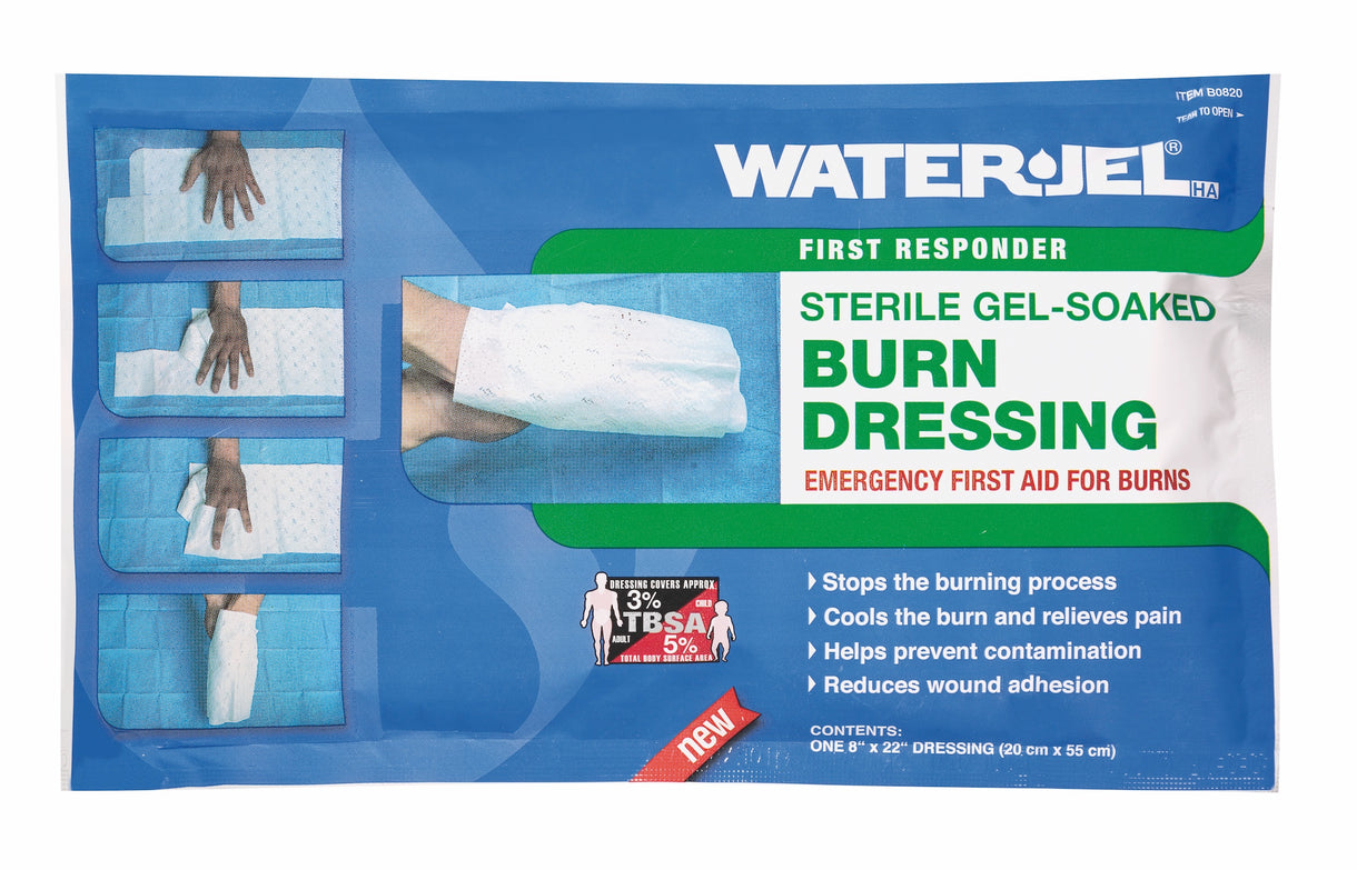 First Responder Hand Dressing for Hand Burns - 8" x 22" (20 dressings - 2 cartons/10 each), B0820-20.00.000