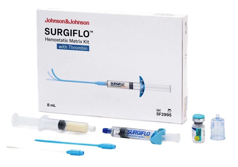 Hemostatic Agent SURGIFLO Hemostatic Matrix Kit with Thrombin 8 mL Sterile 6/Box
