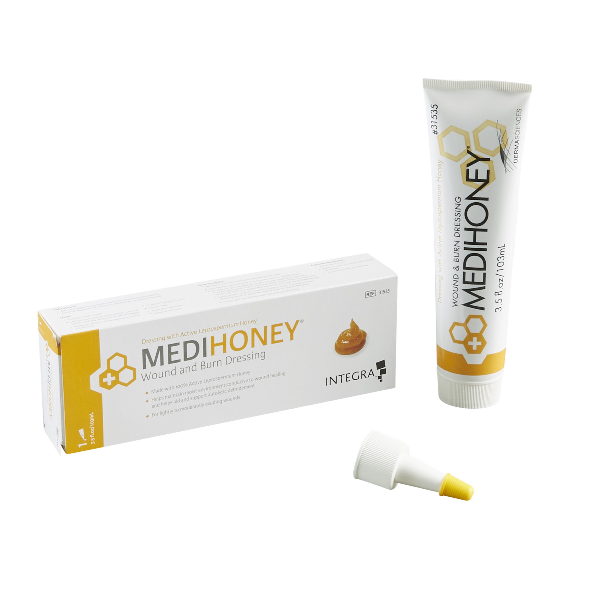 Wound and Burn Dressing MEDIHONEY Paste 3.5 oz. Tube Sterile 1/Ea