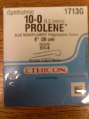 Ethicon Prolene Suture, Sabreloc, Straight Transchamber, STC-6