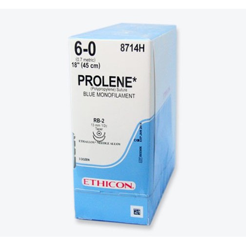 Ethicon Prolene Non-Absorbable Suture, Taper Point, 3/8 Circle, 11mm ...