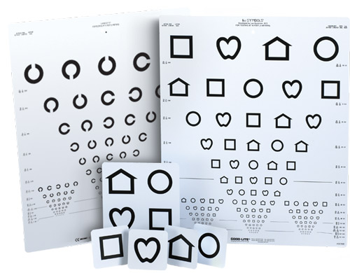 Eye Chart Lea Symbols 10 Foot Distance Acuity Test