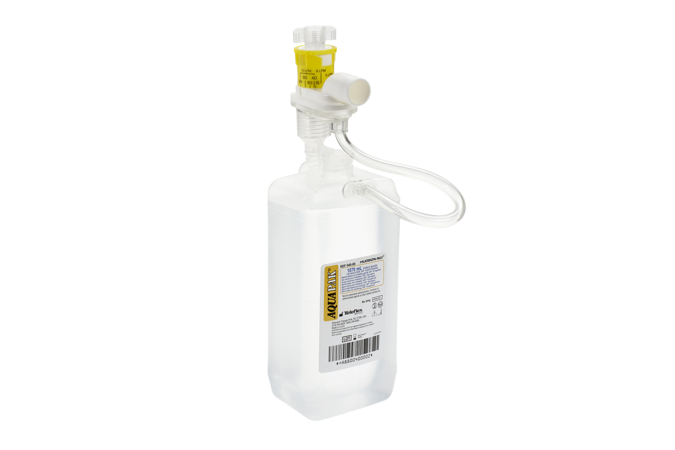 Case of Aquapak Nebulizer 760mL Sterile Water Bottles HUD03700- Case/10