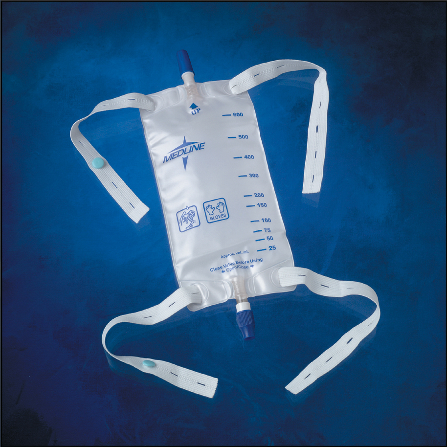 MedLine Urinary Drainage Bags with Anti-Reflux Tower or Valve