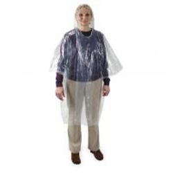 Disposable Clear Polyethylene Rain Poncho by Condor