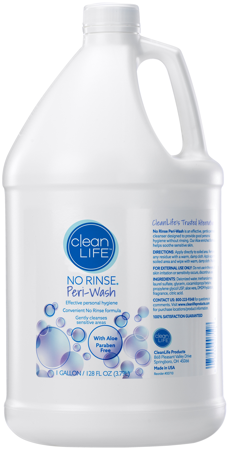 No-Rinse Peri-Wash, Gallon Refill, 4/cs
