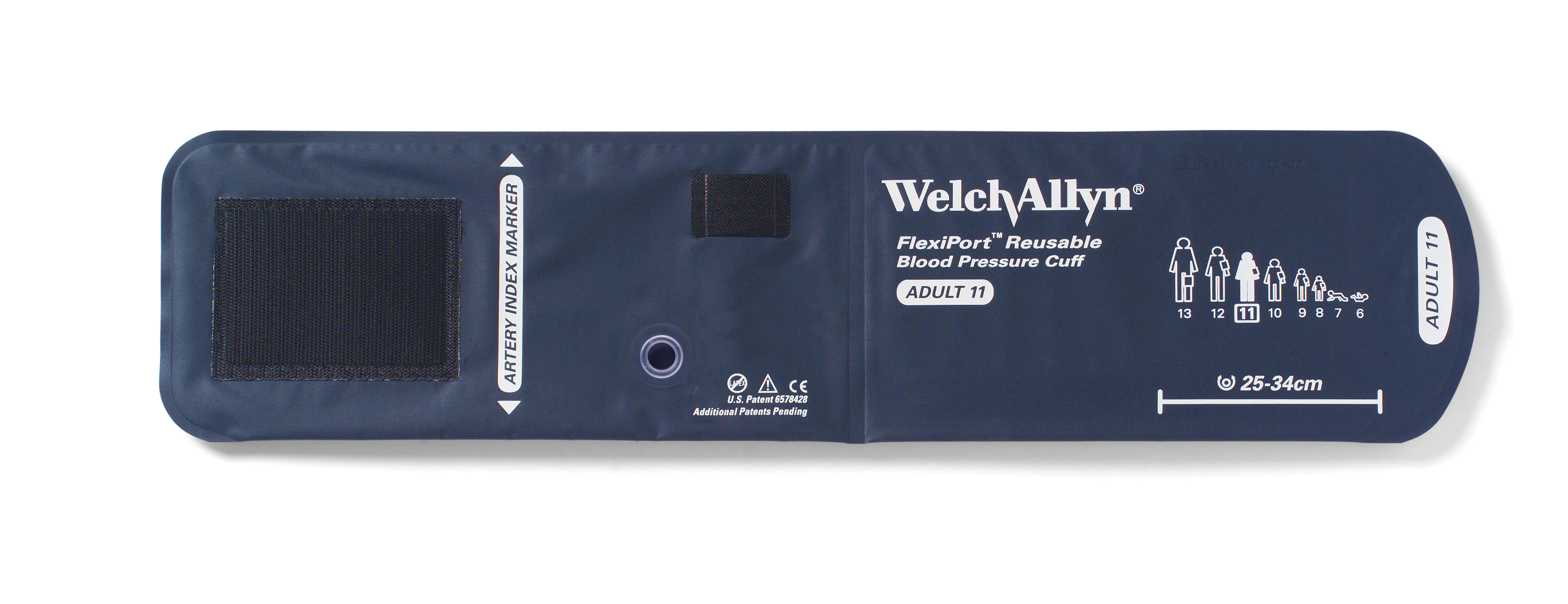 Welch Allyn Flexiport Reusable Blood Pressure Cuffs w/ 2 Tube Locking-Type Connectors, S. Child