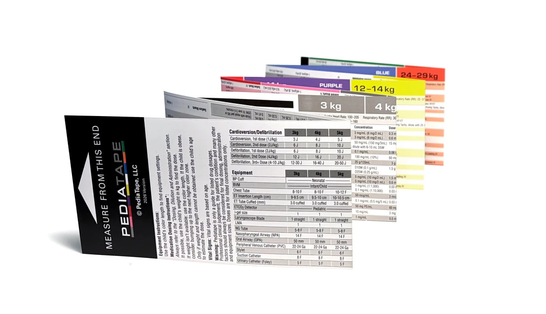 Pediatric Emergency Tape (Paper) , 5/pk