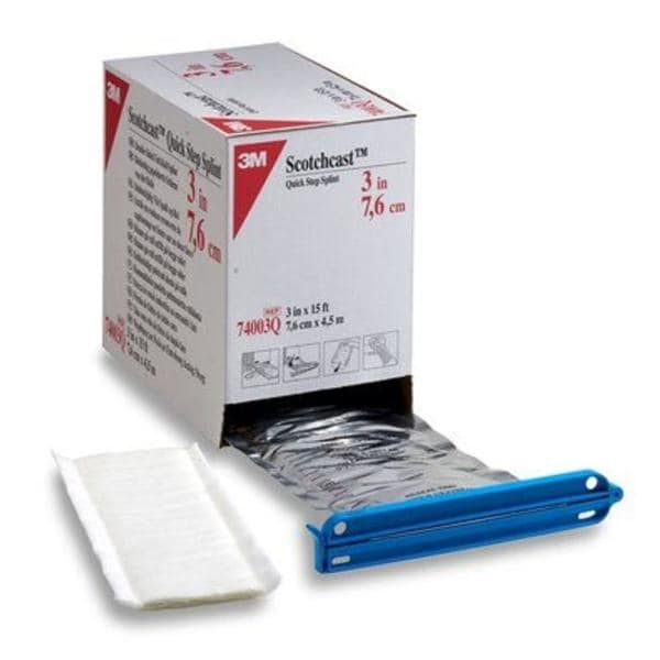 Scotchcast Quick Step Splint Fiberglass 3"x15' Roll Conformable 2/Case