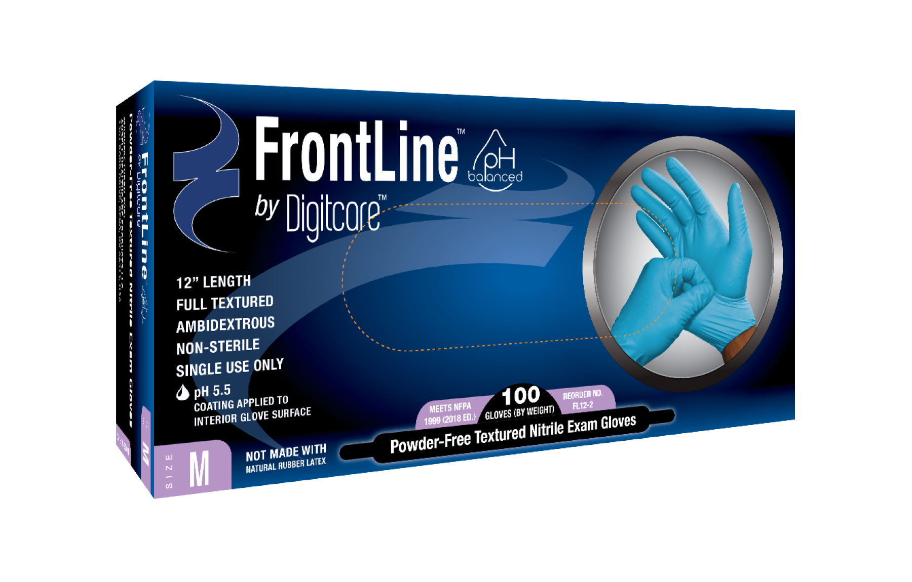 XXX-Nitrile Gloves Digitcare® Frontline™ 12