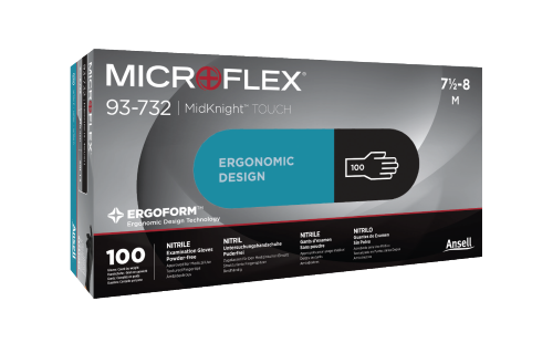 Nitrile Gloves MICROFLEX® MidKnight™ Touch 93-732