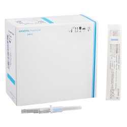 
Peripheral IV Catheter Protectiv Plus-W 22 Gauge 1 Inch Polyurethane Winged Hub Non Blood Control Sliding Safety, 200/CS