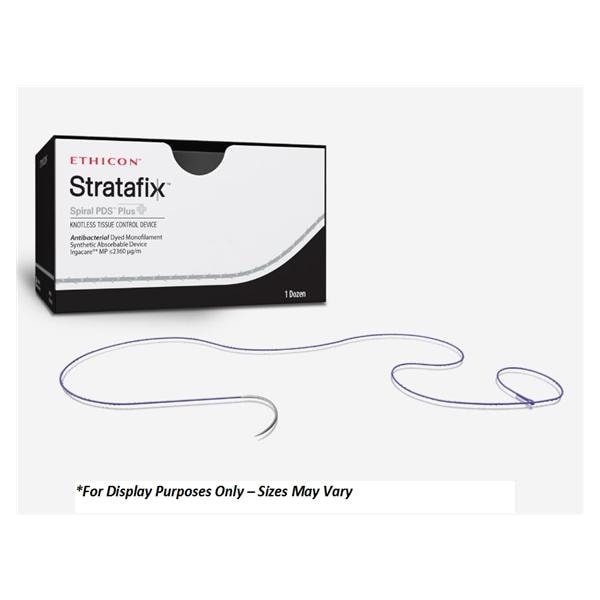 Stratafix Spiral Monocryl Plus Suture 4-0 18" TCS/PCL25 Mnflmnt PS1 Undyd 12/Bx