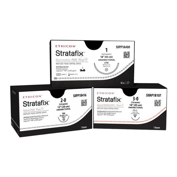 Suture 4-0 12" Triclosan, Poliglecaprone 25 RB-1 Undyed 12/Bx