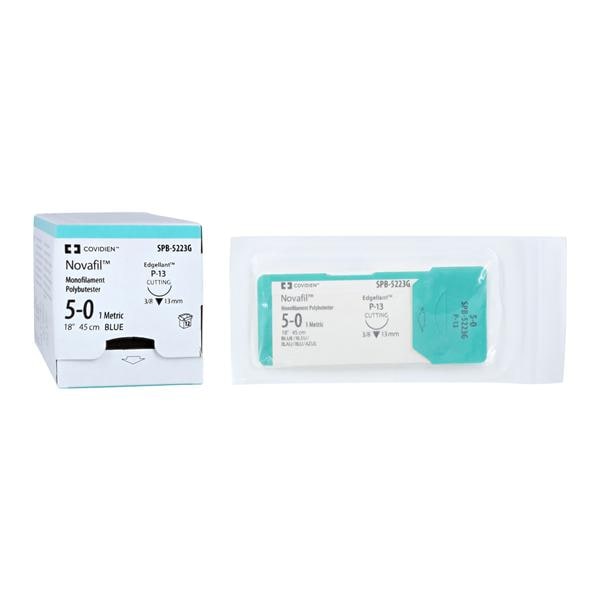 Novafil Suture 5-0 18" Polybutester Monofilament P-13 Blue 12/Case