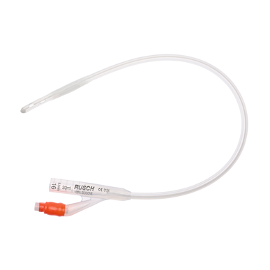 Rüsch 100% Silicone Indwelling Balloon Foley Catheter - 2-Way, 30 mL