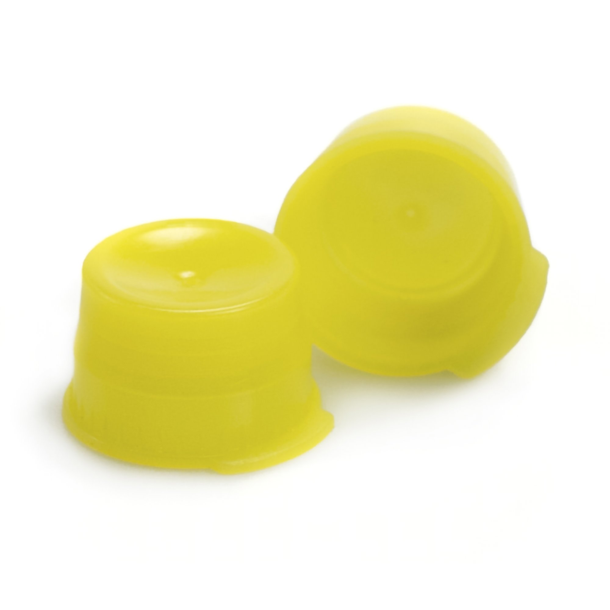 McKesson Tube Closure Polyethylene Snap Cap Yellow 13 mm For Use with 13 mm Blood Drawing Tubes, Glass Test Tubes, Plastic Culture Tubes NonSterile