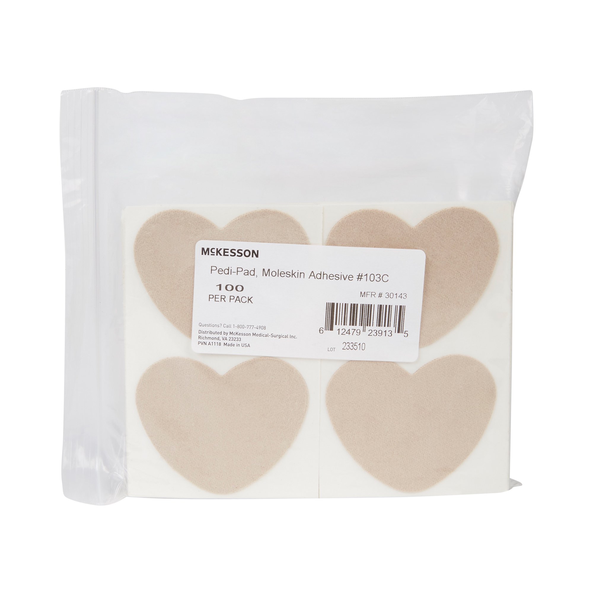 Protective Pad McKesson Pedi-Pad Size 103-C Adhesive Foot