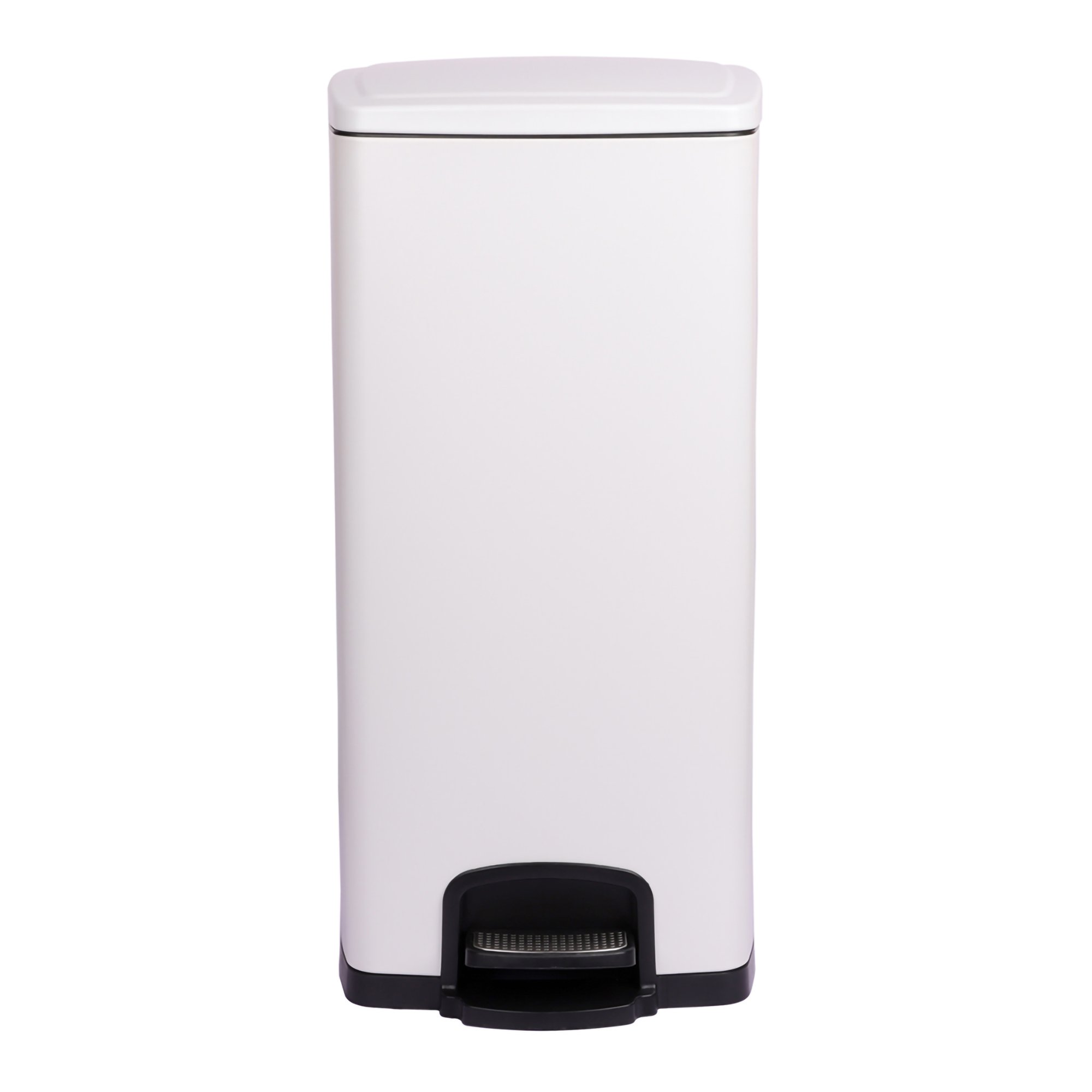 Trash Can McKesson 32 Quart / 8 gal. White Metal Square