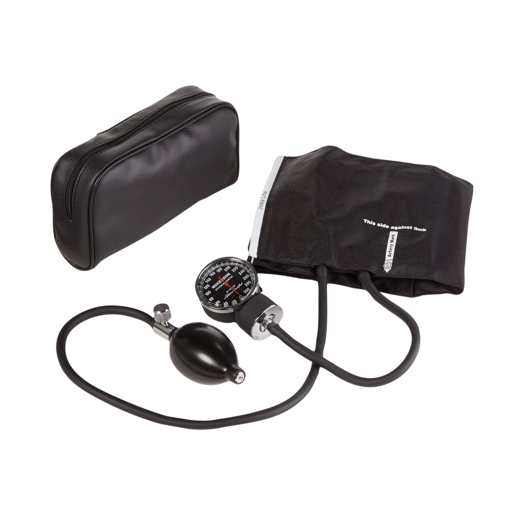 Aneroid Sphygmomanometer Unit McKesson LUMEON™ Adult Cuff Nylon Cuff 23 - 40 cm Pocket Aneroid