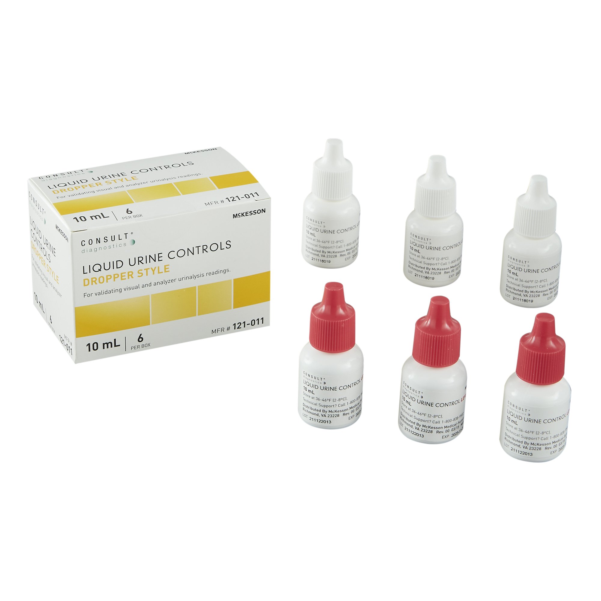 Urine Chemistry Control Set McKesson Consult™ Analyte Testing Positive Level / Negative Level 3 X 10 mL