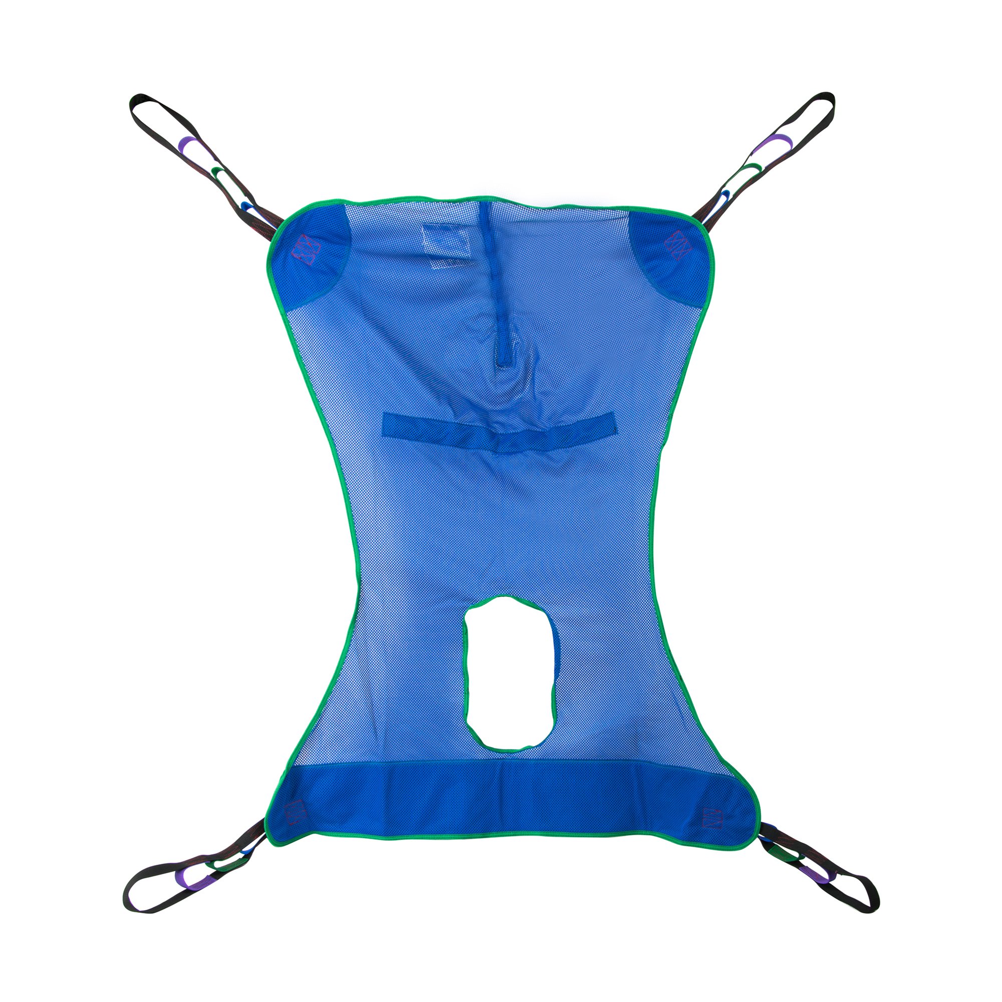 Full Body Commode Sling McKesson 4 or 6 Point Cradle Without Head Support Large 600 lbs. Weight Capacity