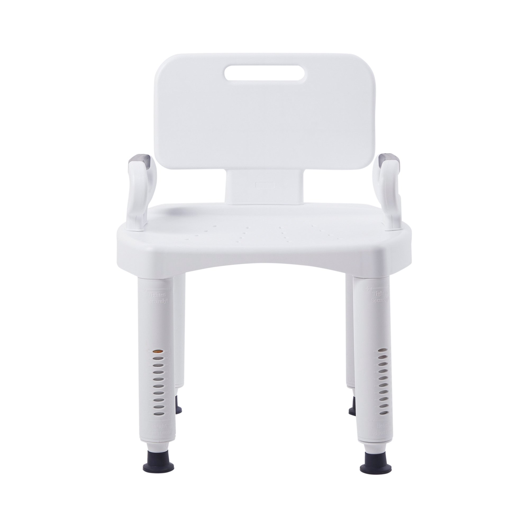 Bath Bench McKesson Removable Arms Plastic Frame Removable Backrest 21-1/4 Inch Seat Width 350 lbs. Weight Capacity