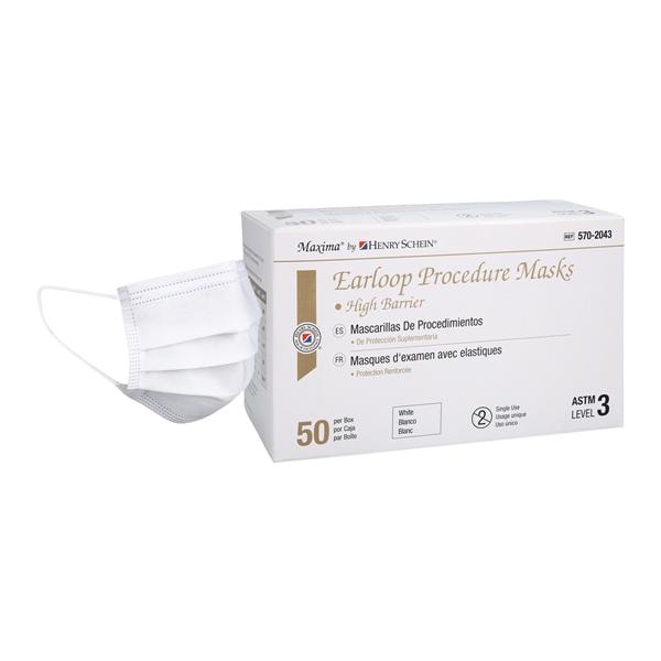 Henry Schein Criterion Earloop Mask ASTM Level 3 White, 5702043