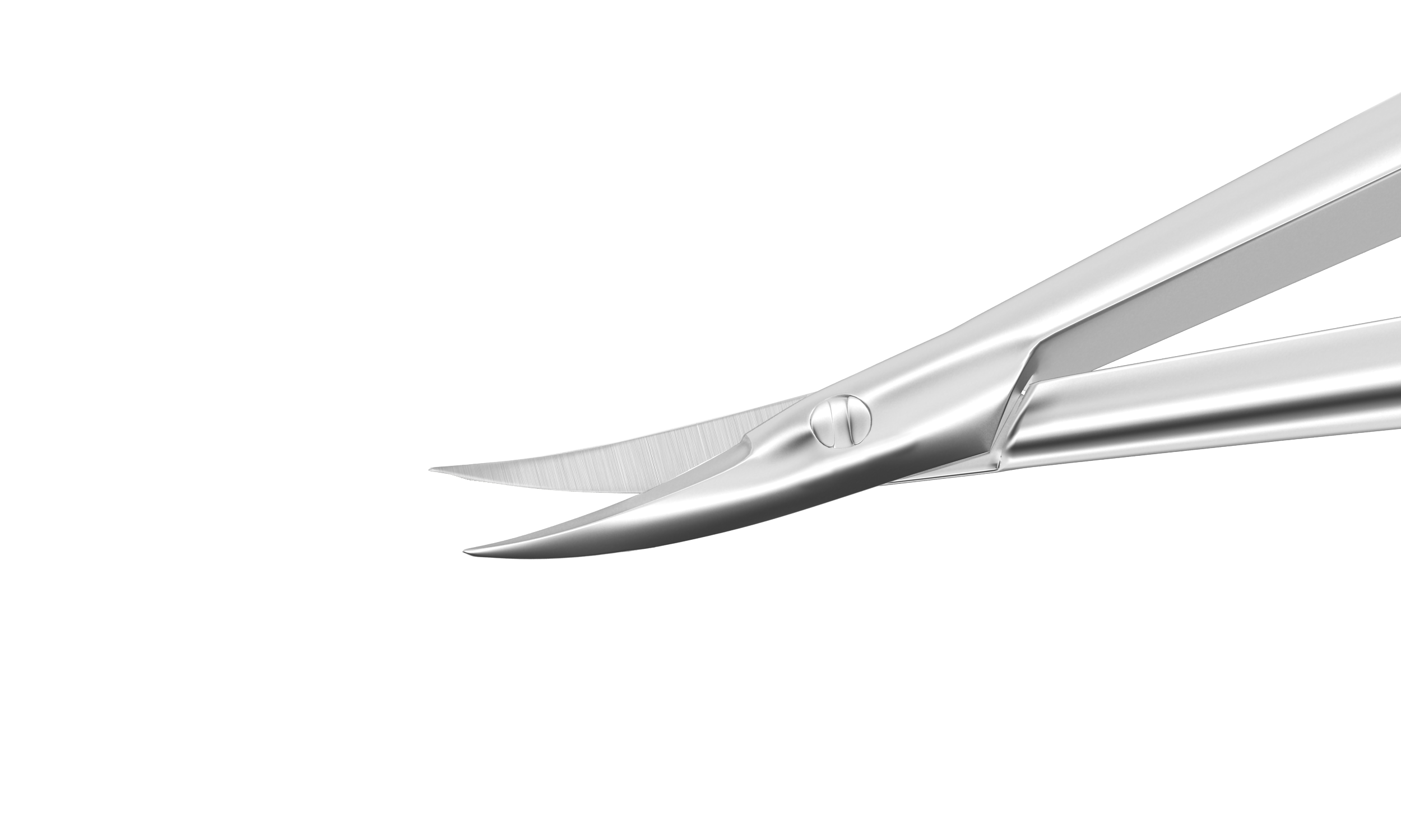 Rumex Castroviejo Curved Corneal Scissors, Medium, Blunt Tips, 13.00 mm Blades, Length 110 mm, Stainless Steel, 11-015S