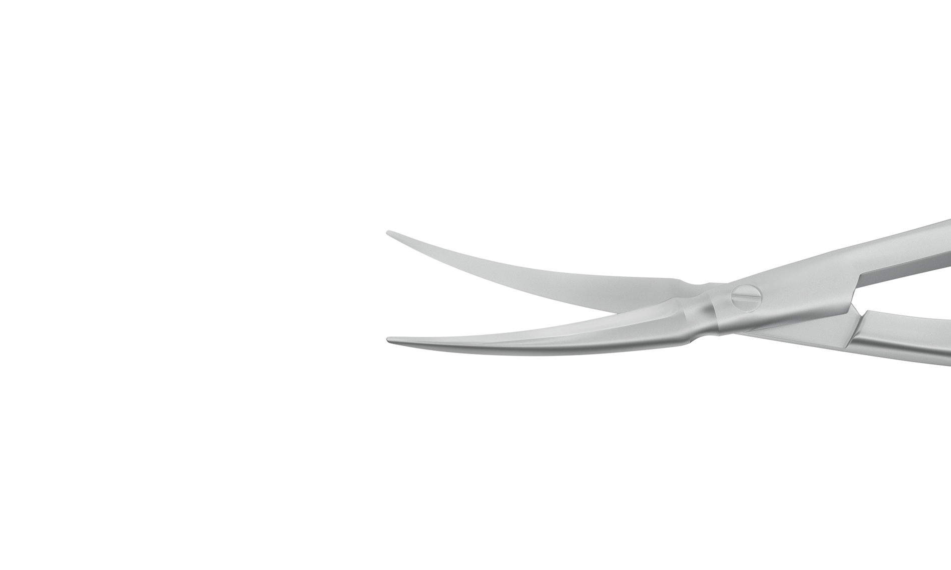 Rumex McPherson-Vannas Curved Iris Scissors, Sharp Tips, 8.00 mm Blades, Round Handle, Length 85 mm, Stainless Steel, 11-062S