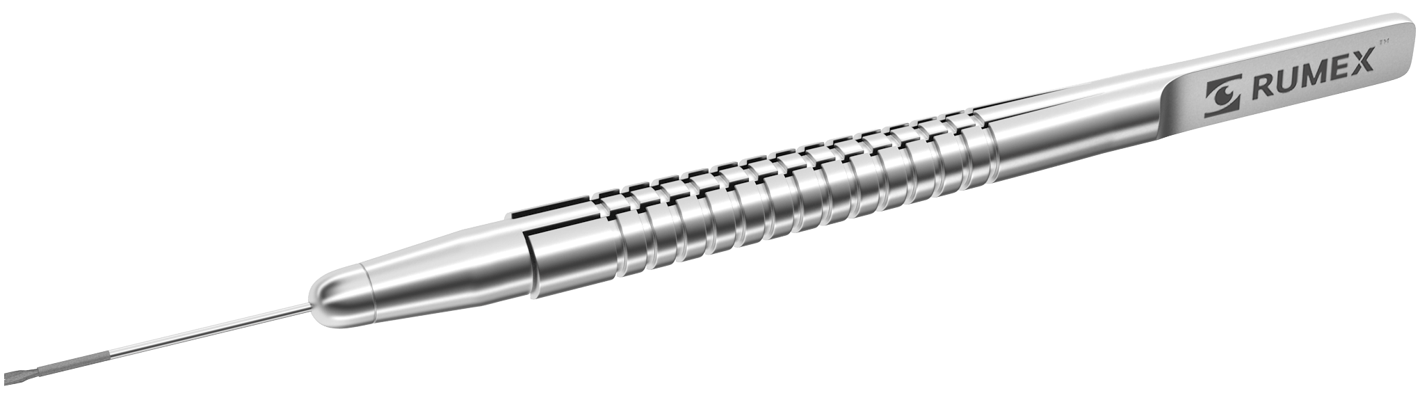 Rumex Disposable Eckardt End-Gripping Forceps, 23 Ga, Stainless Steel, 6 per Box, 12-410-23D