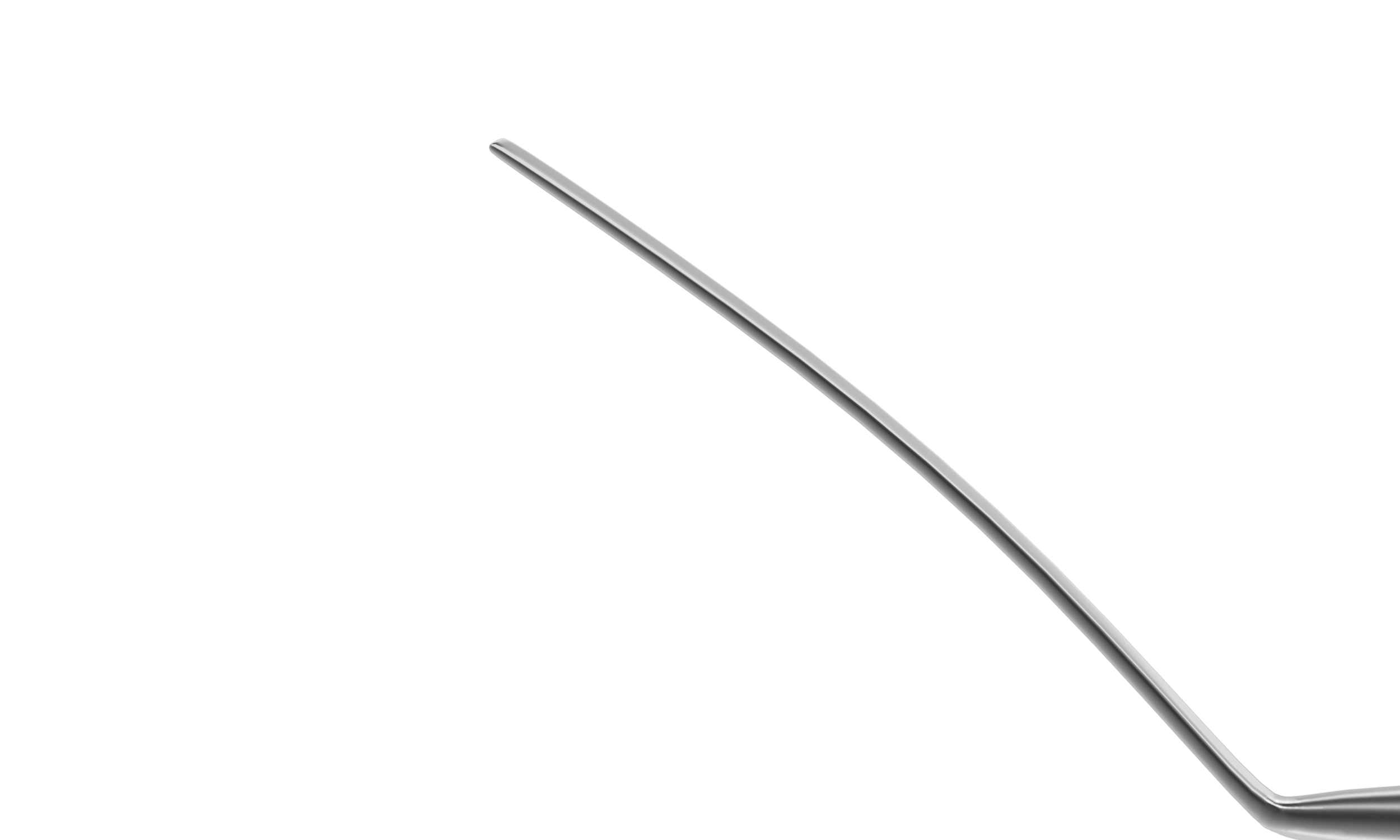 Rumex Castroviejo Double-Ended Cyclodialysis Spatula, 0.50 mm Width, 10.00 mm & 15.00 mm Blades, Length 136 mm, Round Titanium Handle, 13-050