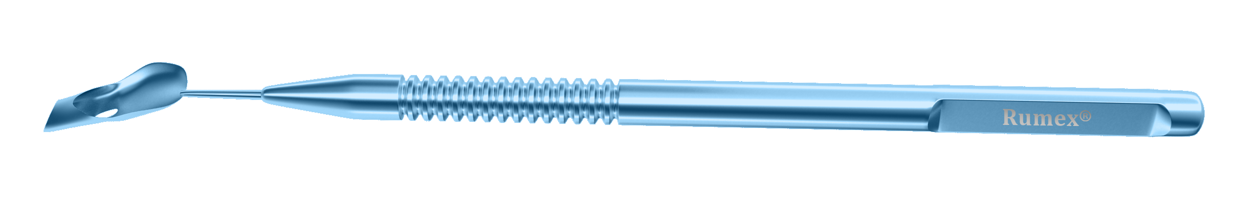 Rumex Spatula-Guide for Corneal Endothelium Implantation, Length 122 mm, Titanium, 13-150T