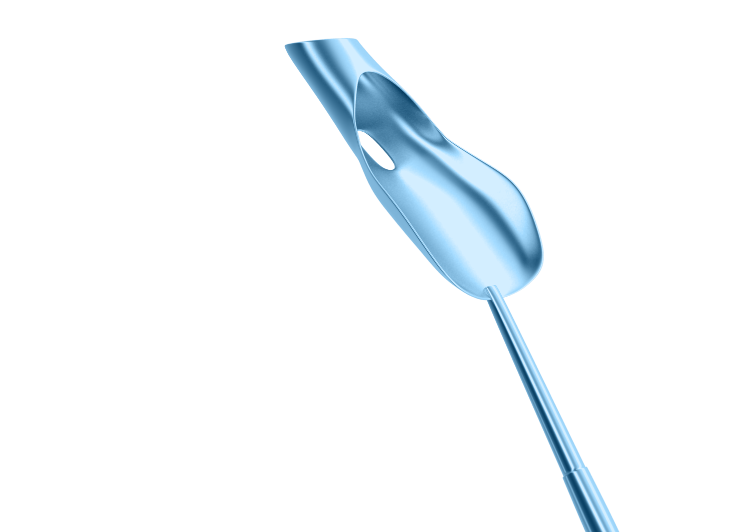 Rumex Spatula-Guide for Corneal Endothelium Implantation, Length 122 mm, Titanium, 13-150T