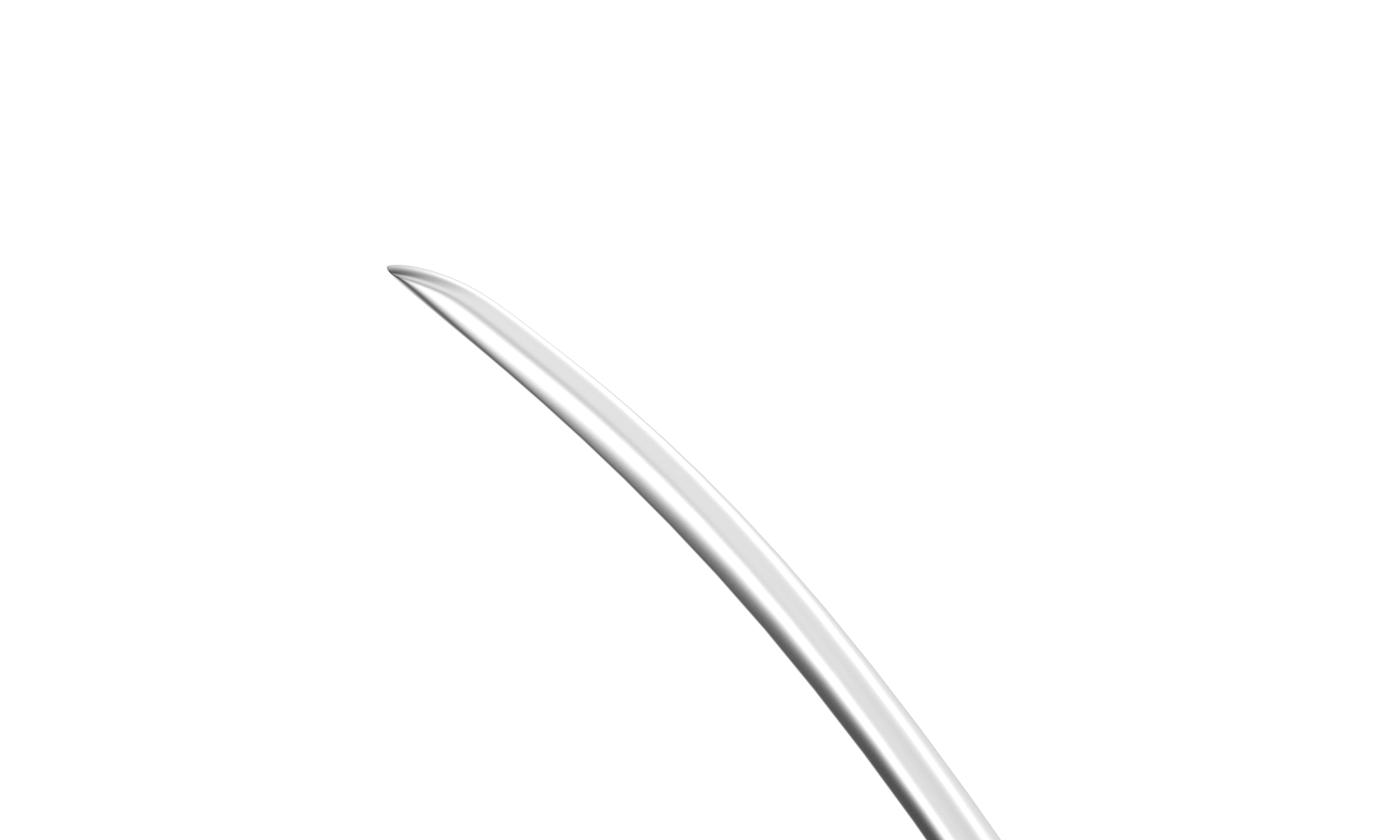 Rumex Dissector for DALK Procedure, 12.00 mm Tip, Length 122 mm, Round Titanium Handle, 13-172