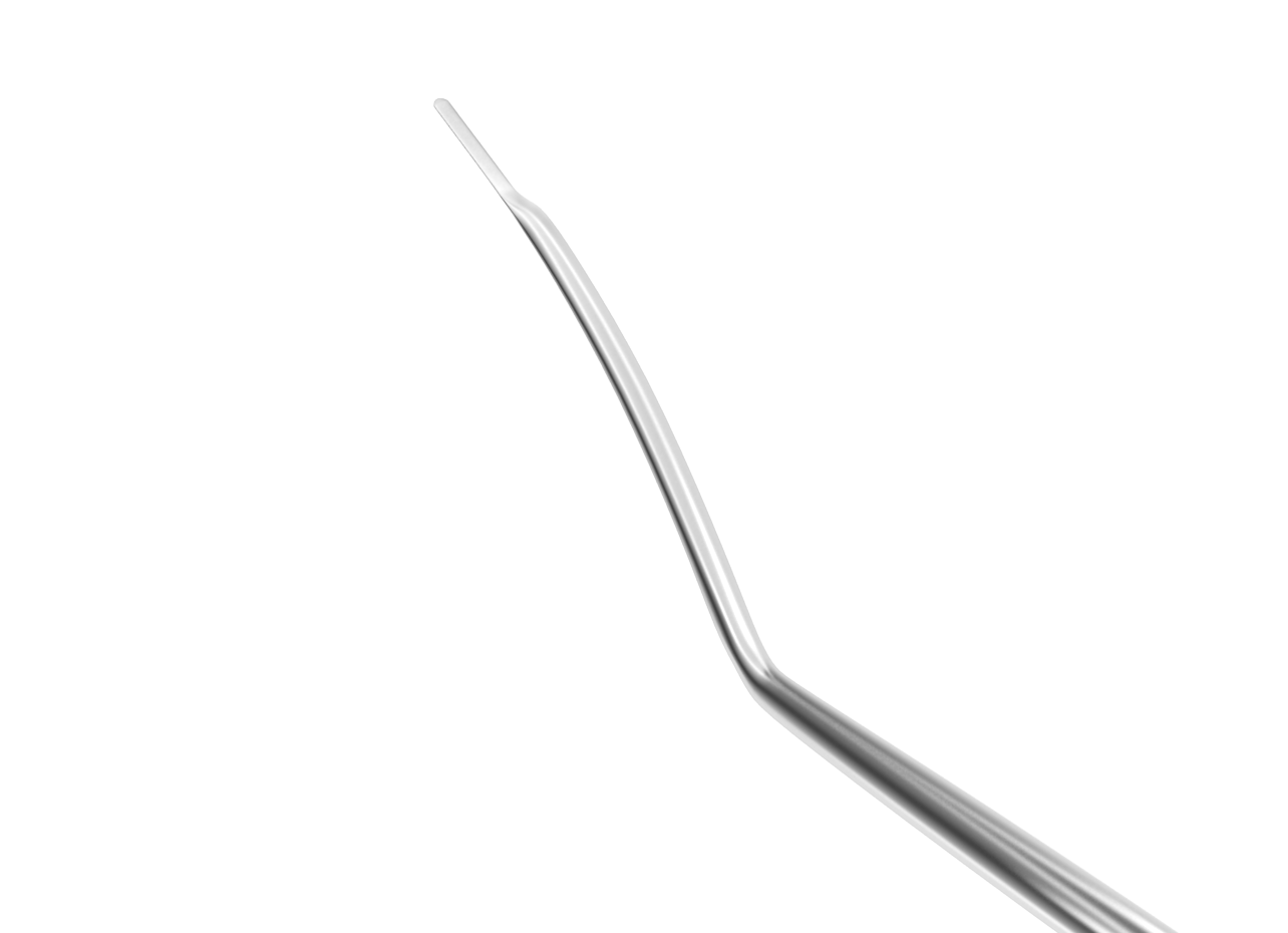 Rumex Spatula for Femtosecond Laser Procedure, Length 120 mm, Round Titanium Handle, 20-204