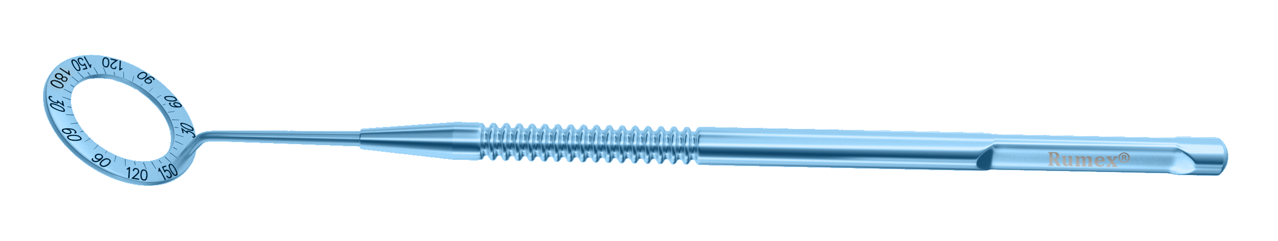 Rumex Mendez Degree Gauge, Round Handle, Length 134 mm, Titanium, 2-030T