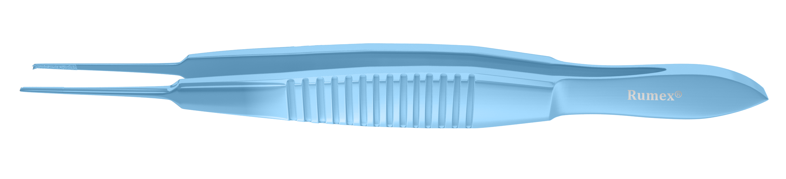 Rumex Castroviejo Fixation Forceps, 0.50 mm, 1x2 Teeth, without Tying Platform, Length 109 mm, Titanium, 4-0822T