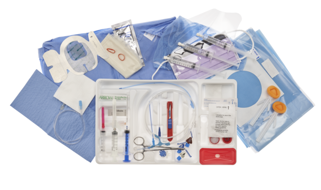 Pressure Injectable Arrowg+ard Blue Plus Three-Lumen CVC, 5/Case