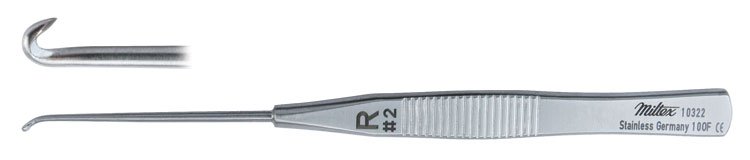 Mueller-Style Phlebectomy Hook 4-7/8", Right, Size #2, 10322