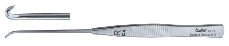 Mueller-Style Phlebectomy Hook 5-1/4", Right, Size #4, 10324