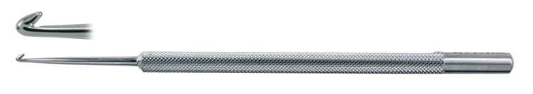 Crochet Phlebectomy Hook 6" (15.2cm), Style 0, Size 2.75mm, 10404