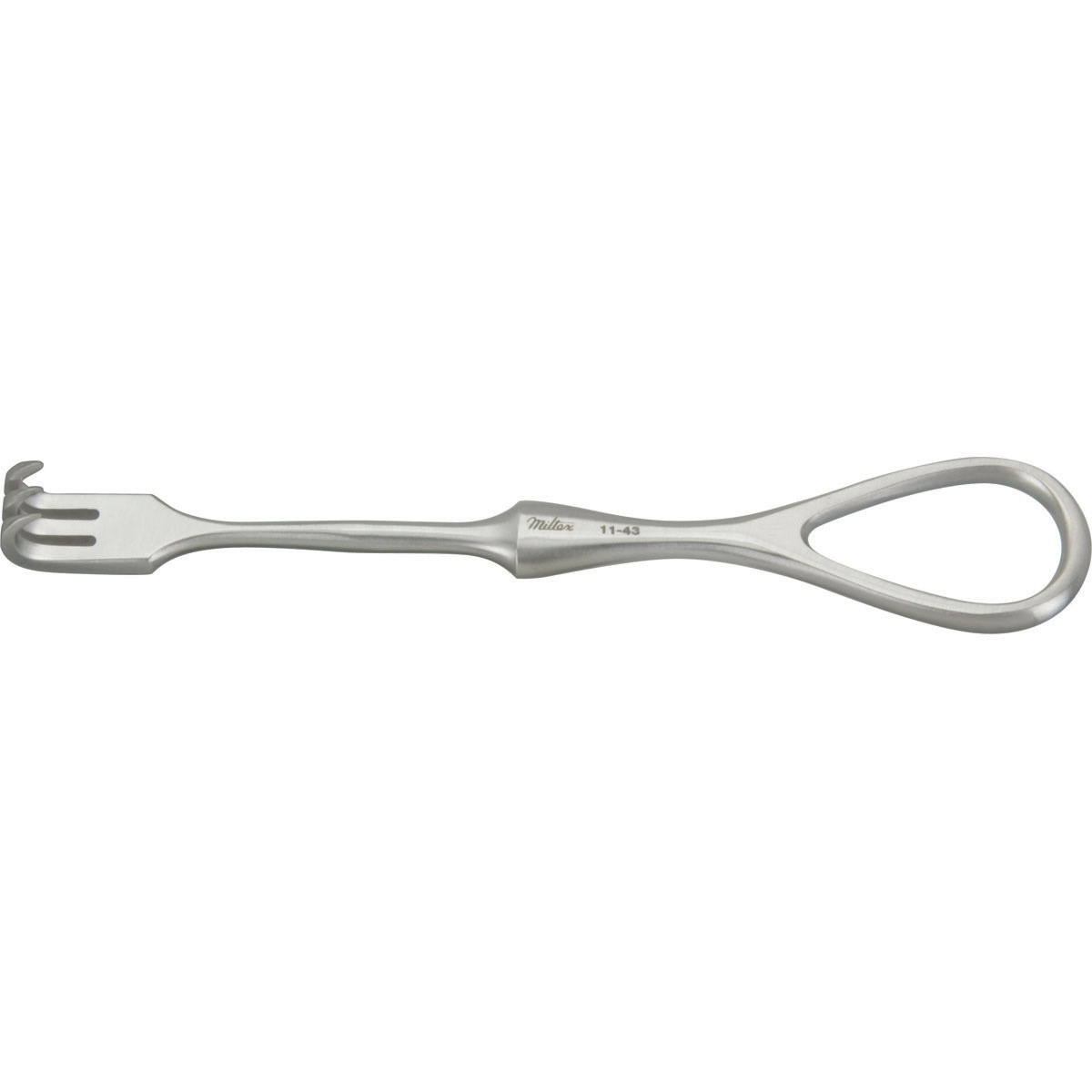 Volkman Retractor, 4-5/8, 3 Prongs, Sharp, 11-43